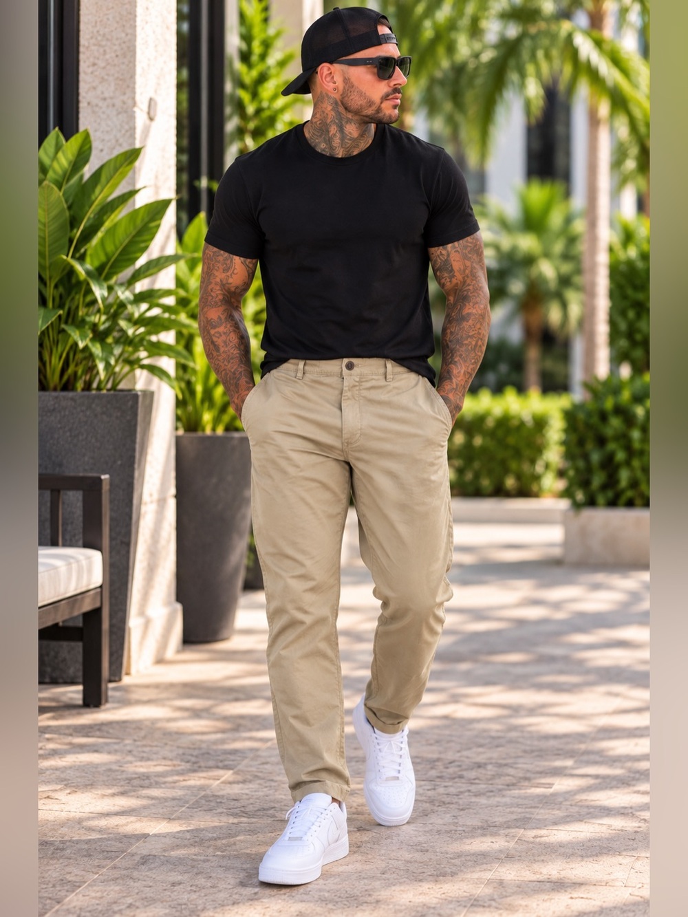 Weatherproof Vintage Men’s Khaki Chino Pants 42x32 Stretch